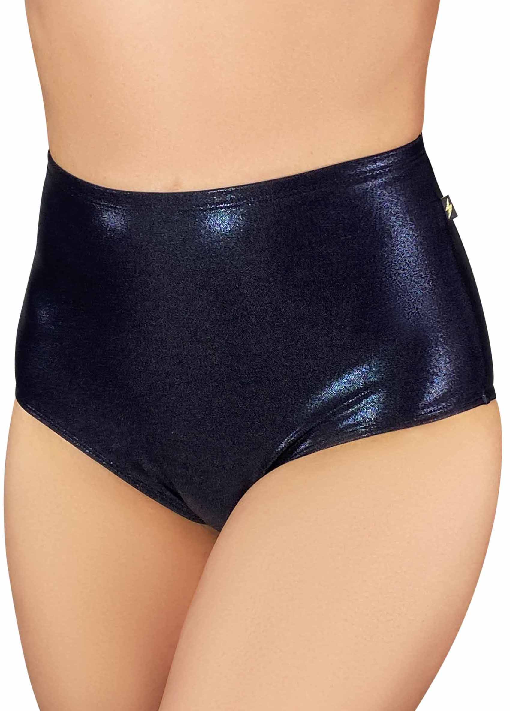 High waisted black hot pants best sale