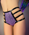 Glitter Riot High Waisted Strappy Pants